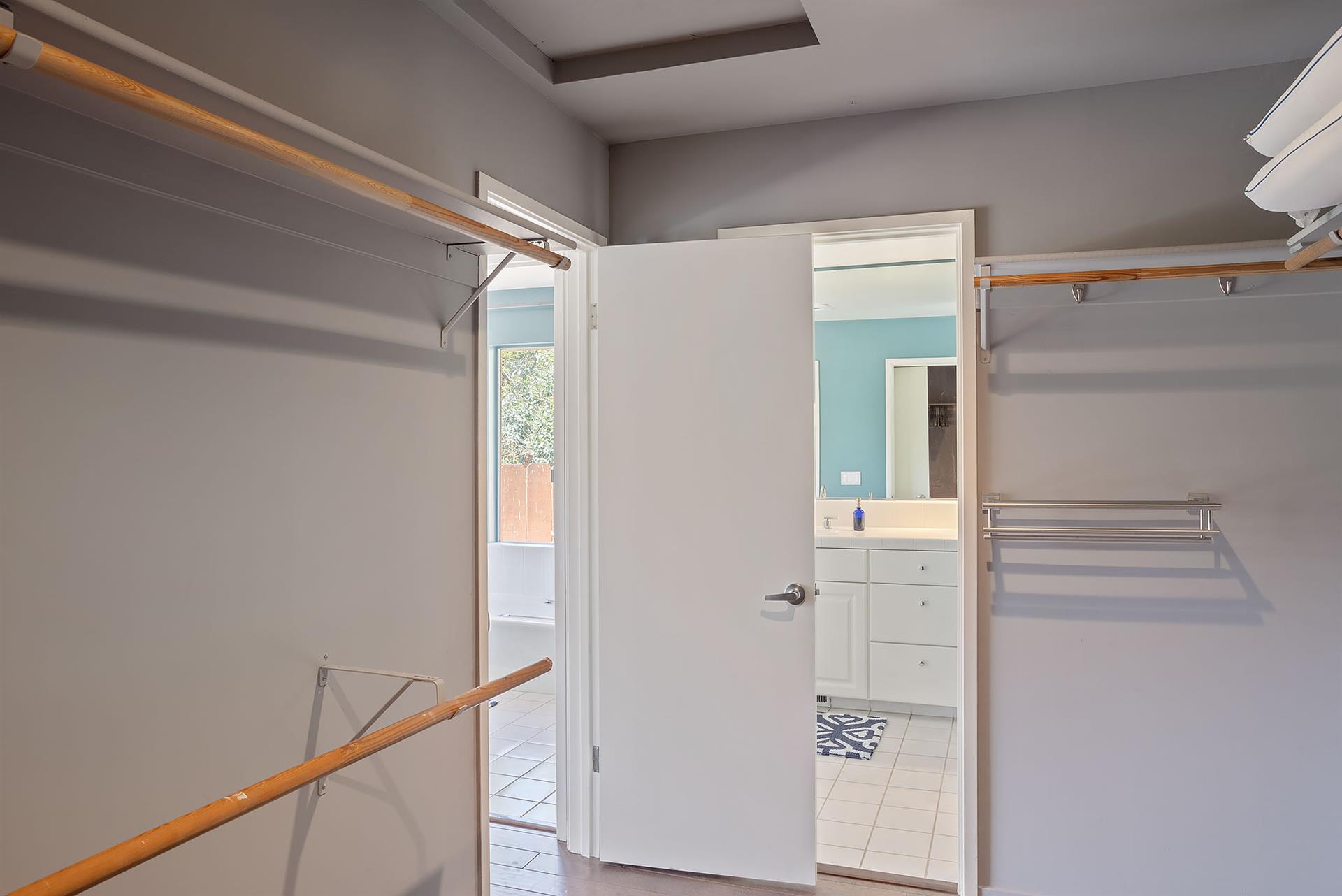 Bedroom 1, Walkin Closet with Two Entrances