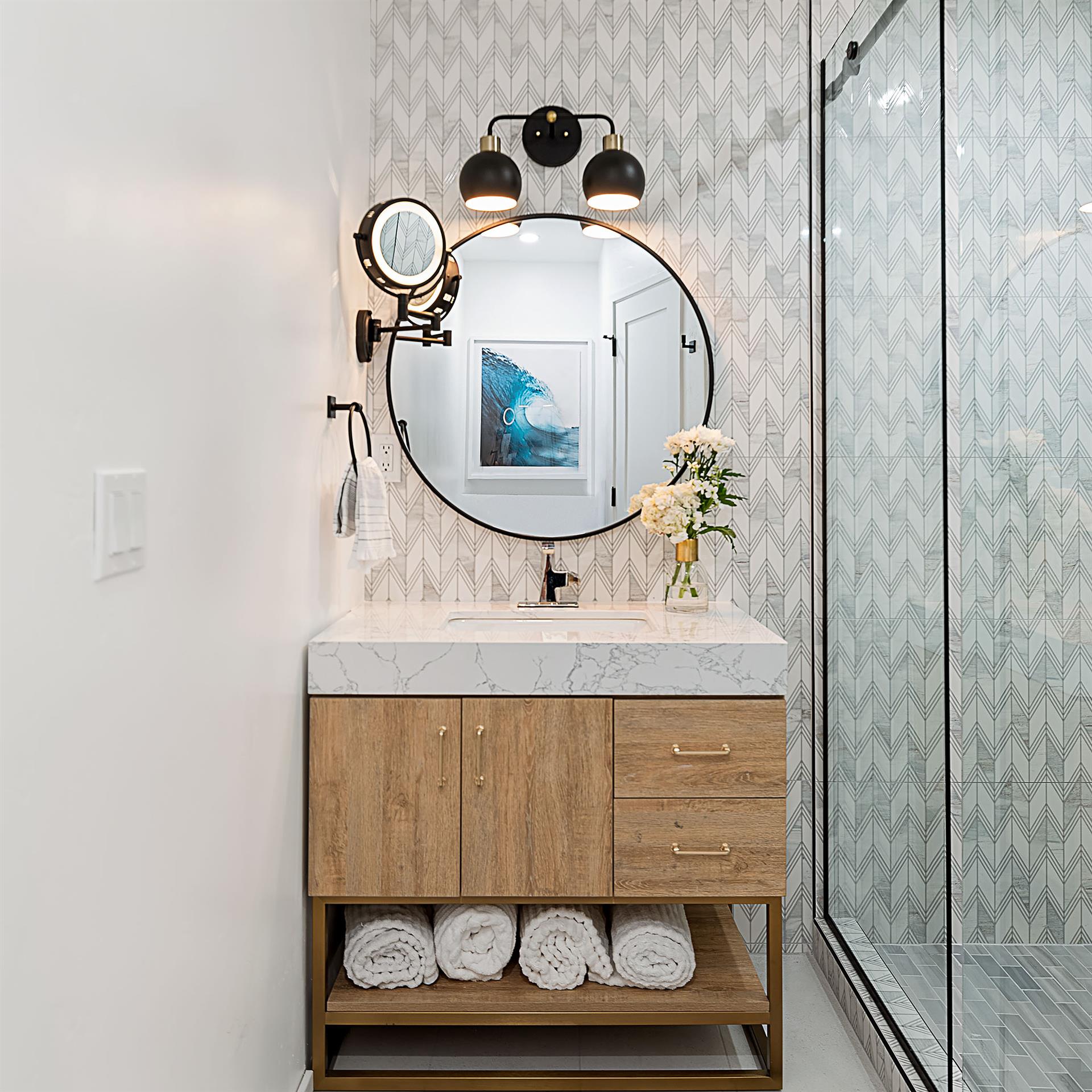 En Suite Bath in Bedroom 2, Shower