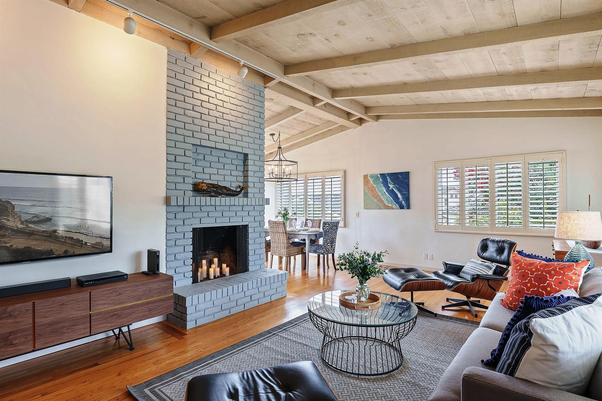 Great Room with Living Room, Dining Area and Kitchen