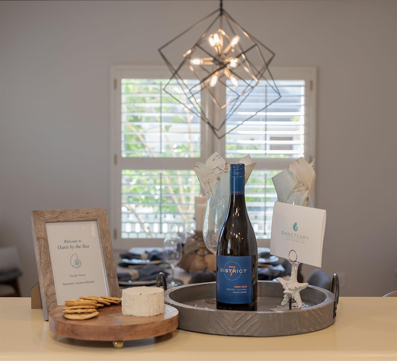 Wine and Cheese to Welcome You