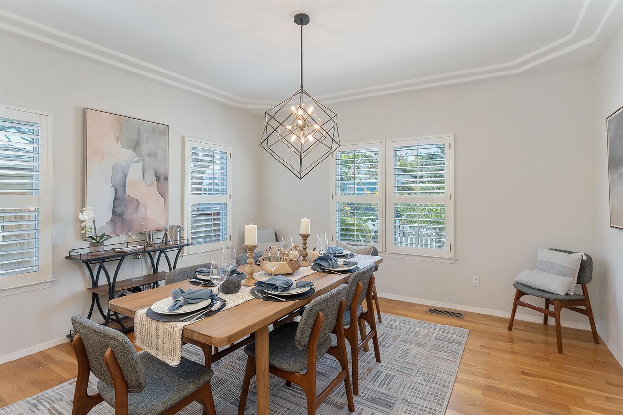 Dining Area Next to the Kitchen Seats 8