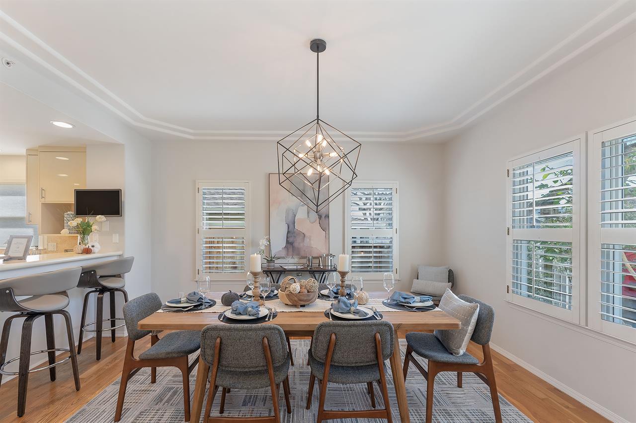 Dining Area Next to the Kitchen Seats 8