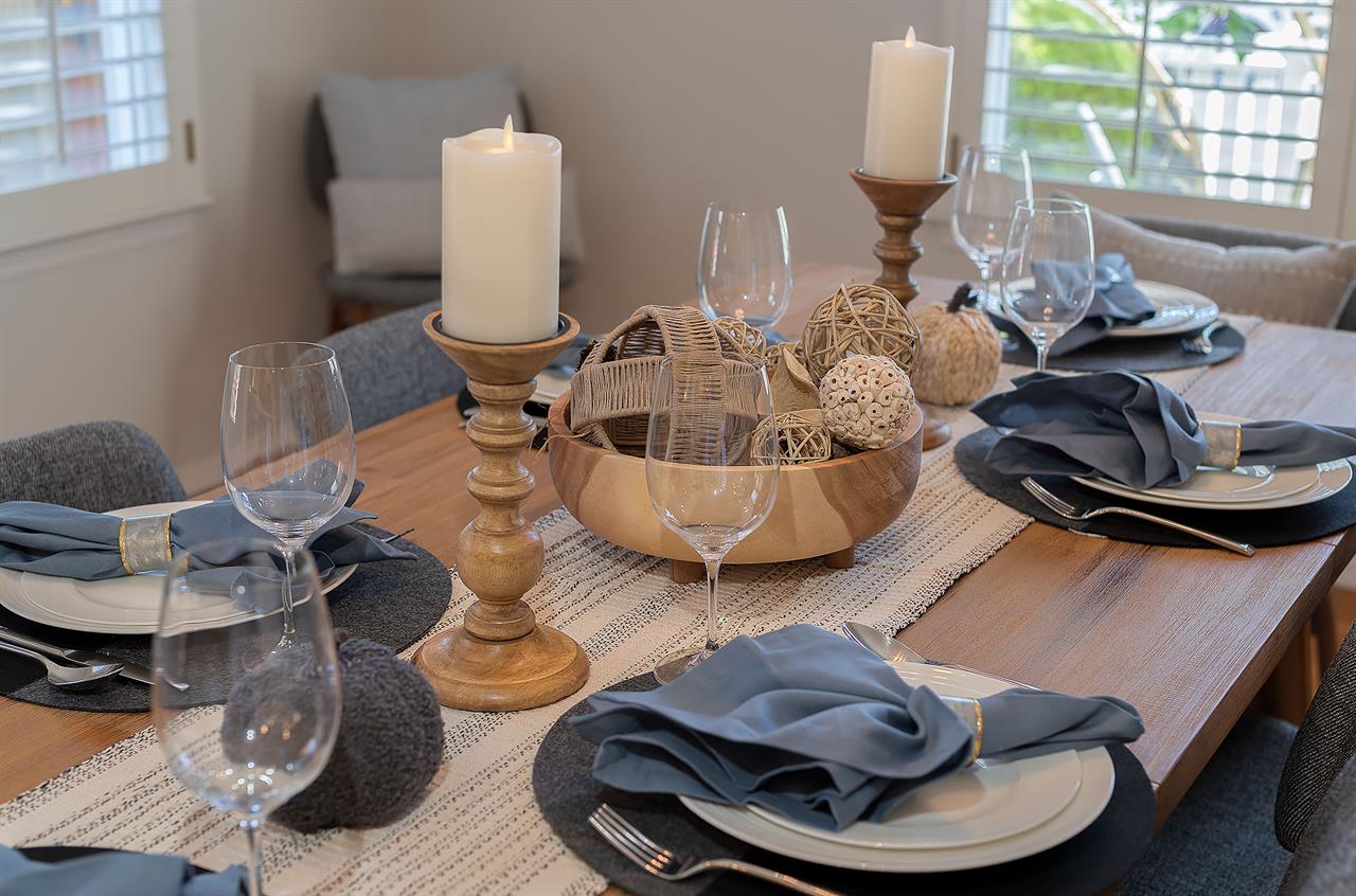 Dining Area Next to the Kitchen Seats 8