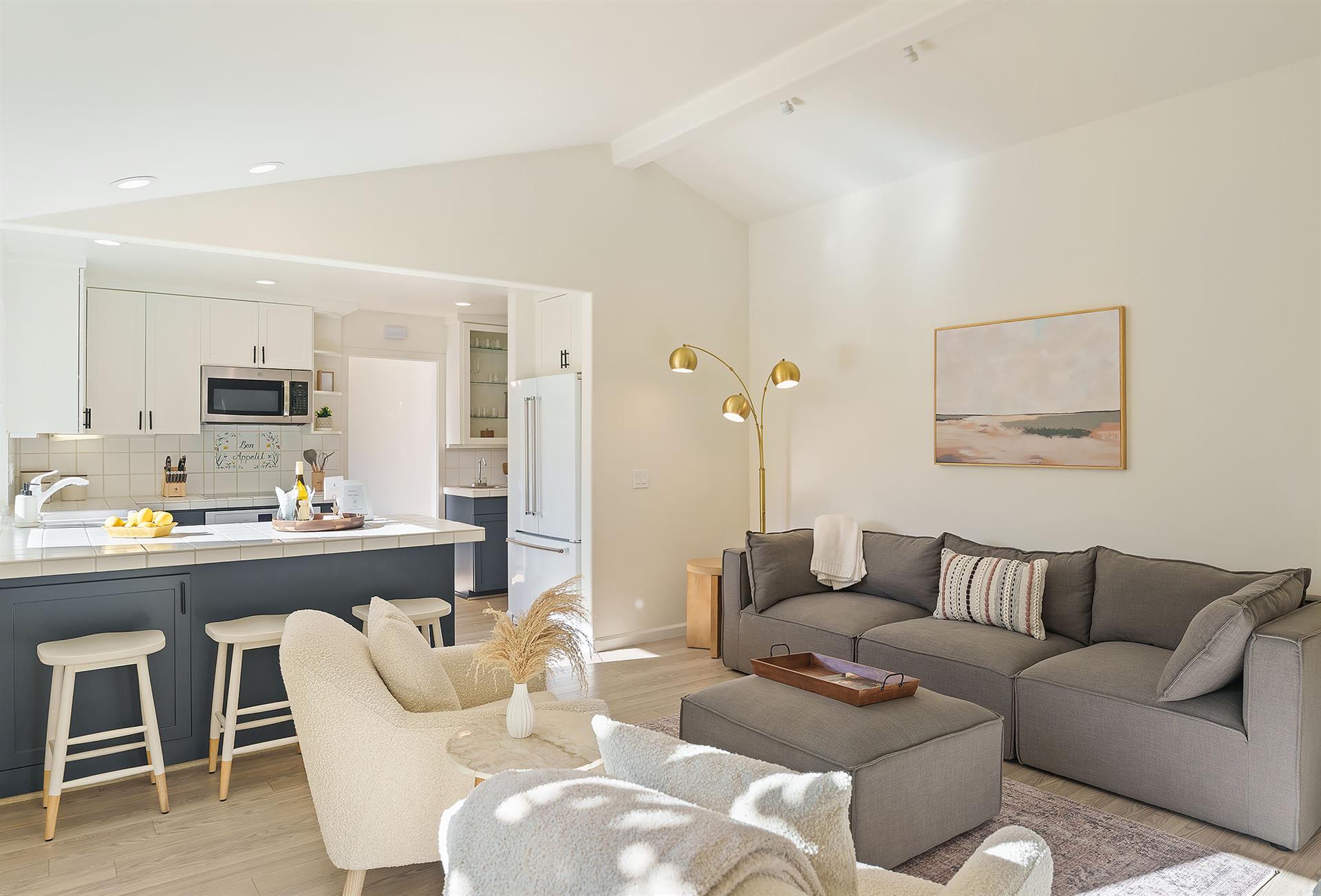 Fully Equipped Kitchen Next to the Family Room