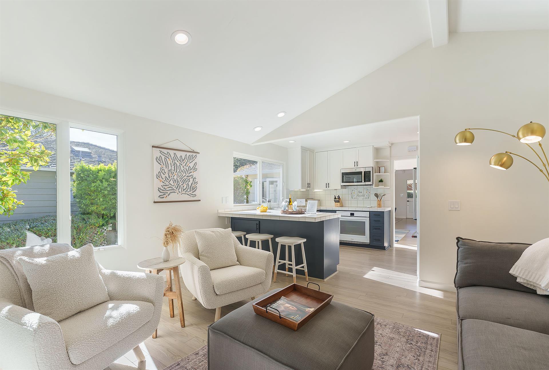 Fully Equipped Kitchen Next to the Family Room