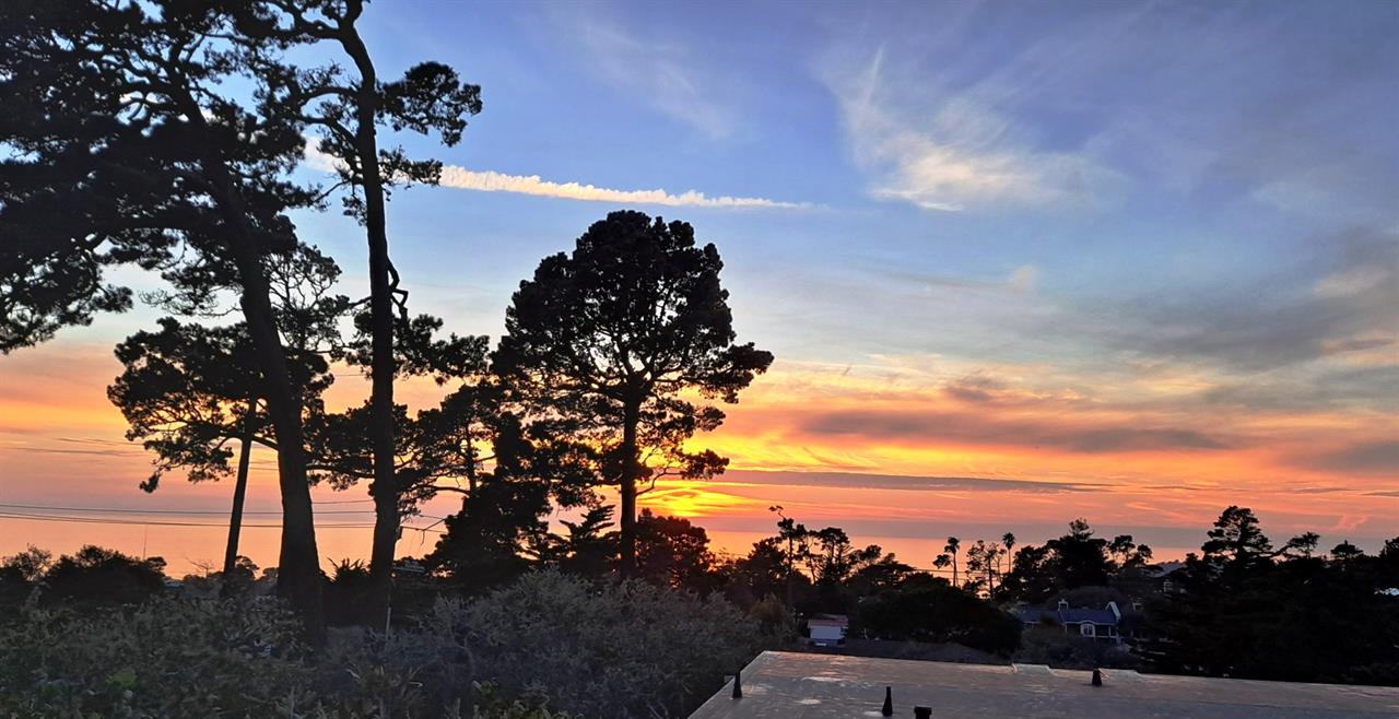 Sunset Over the Pacific Ocean