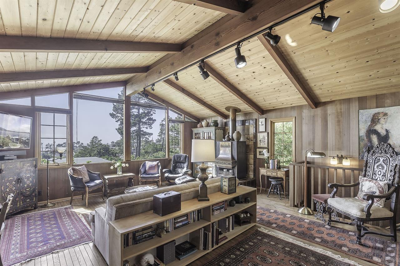 Living Room with HDTV and Distant Ocean Views