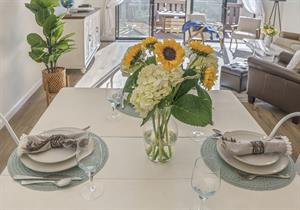 Dining Area Between Living Room and Kitchen