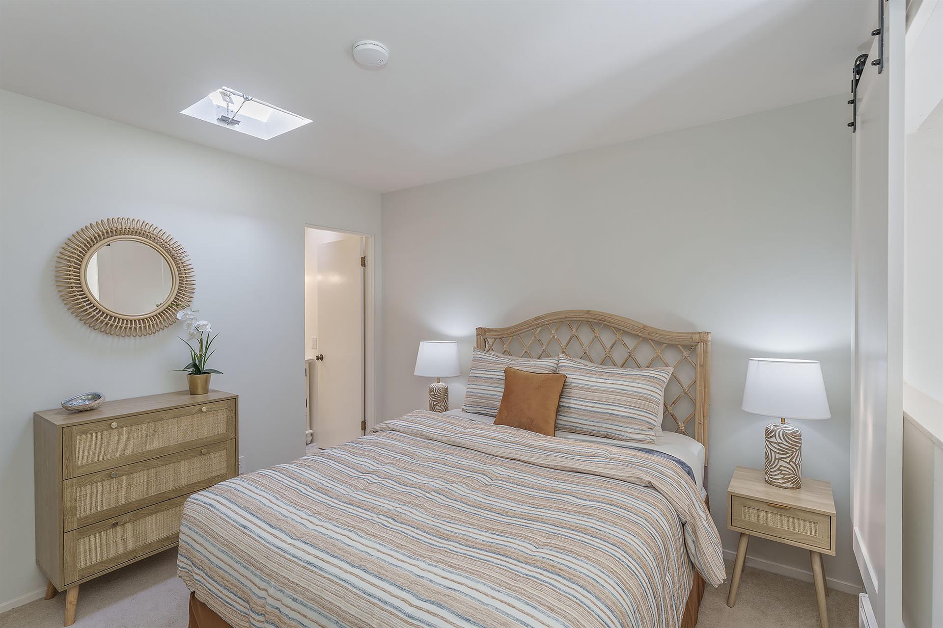 Upstairs Bedroom 2  Queen Bed, En Suite Bath with Shower