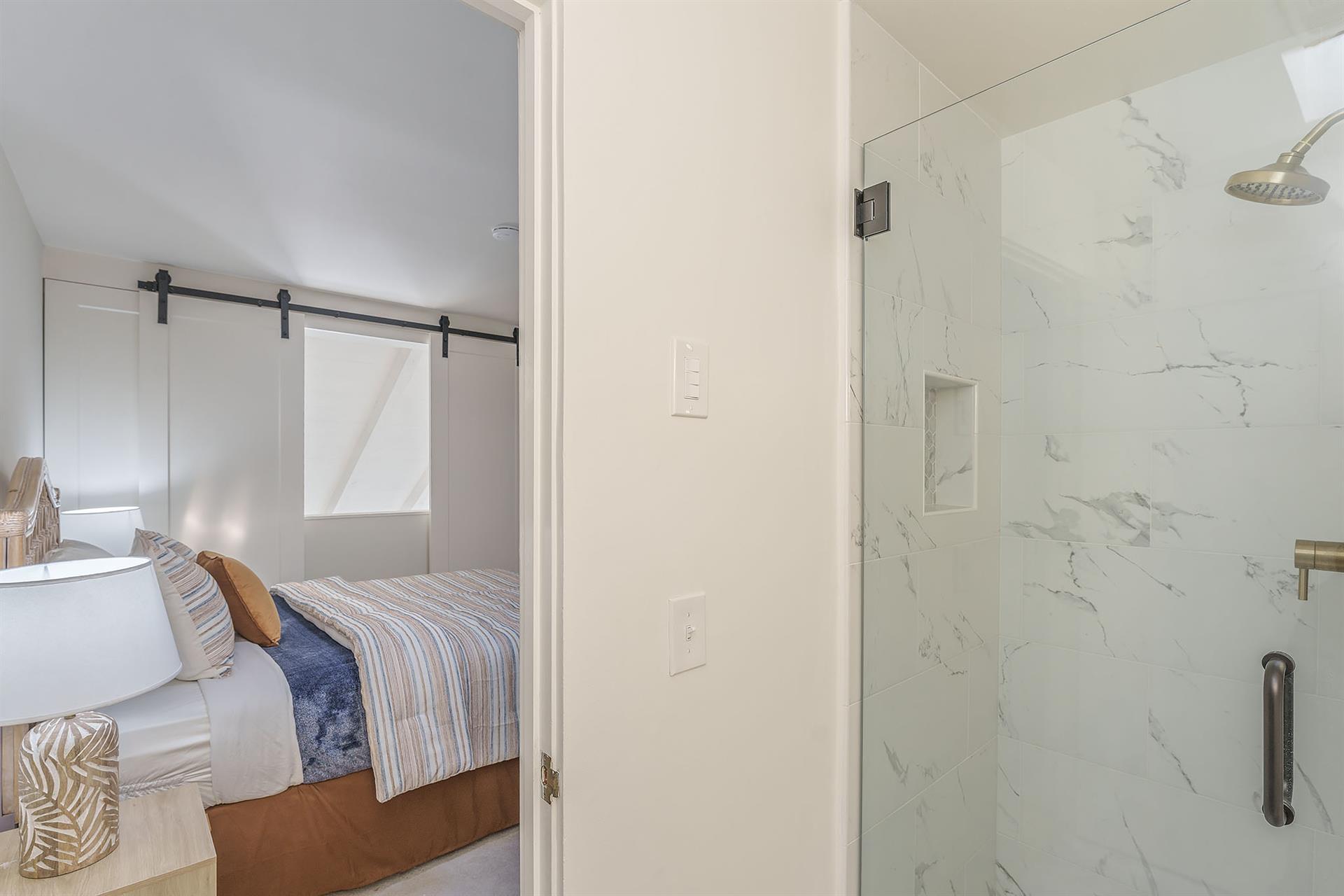 Bathroom 2  En Suite to Bedroom 2 with a Shower