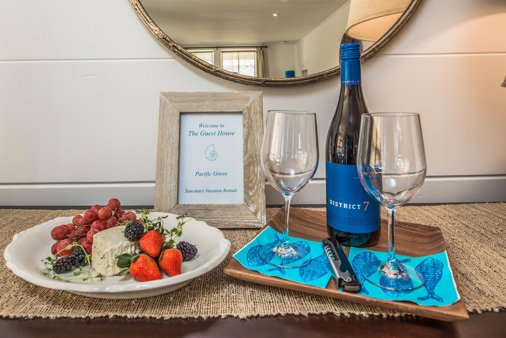 Wine and Cheese to Welcome You