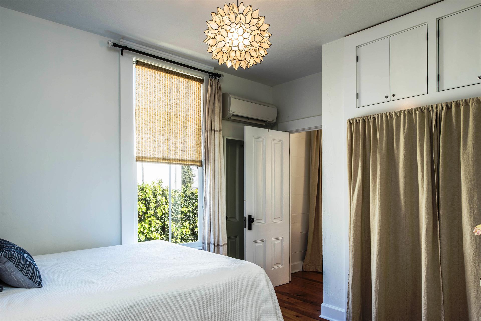 Bedroom 1, Queen bed with Antique Headboard
