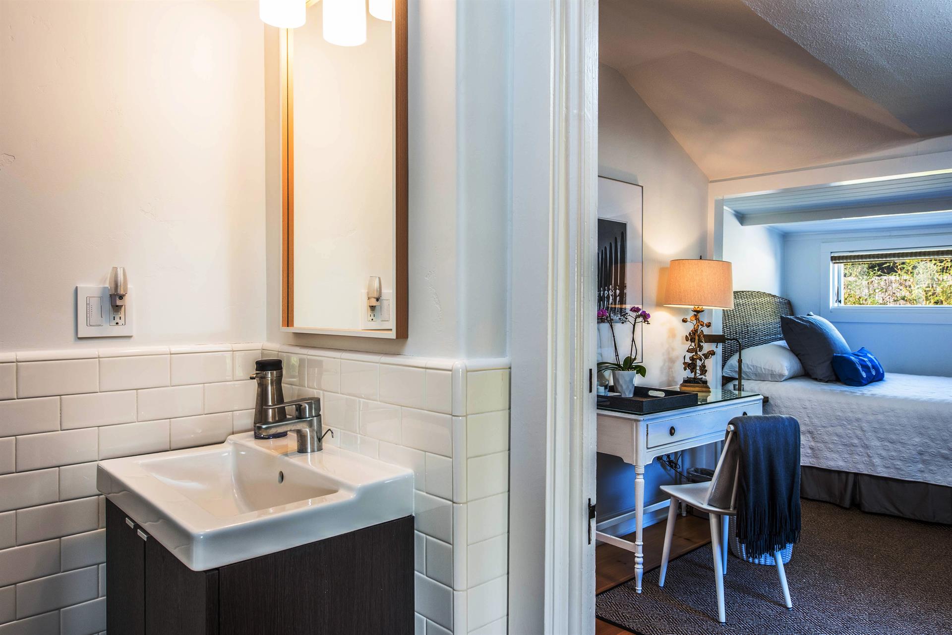 Remodeled Bathroom with Subway Tile