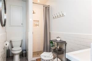 Remodeled Bathroom with a Shower
