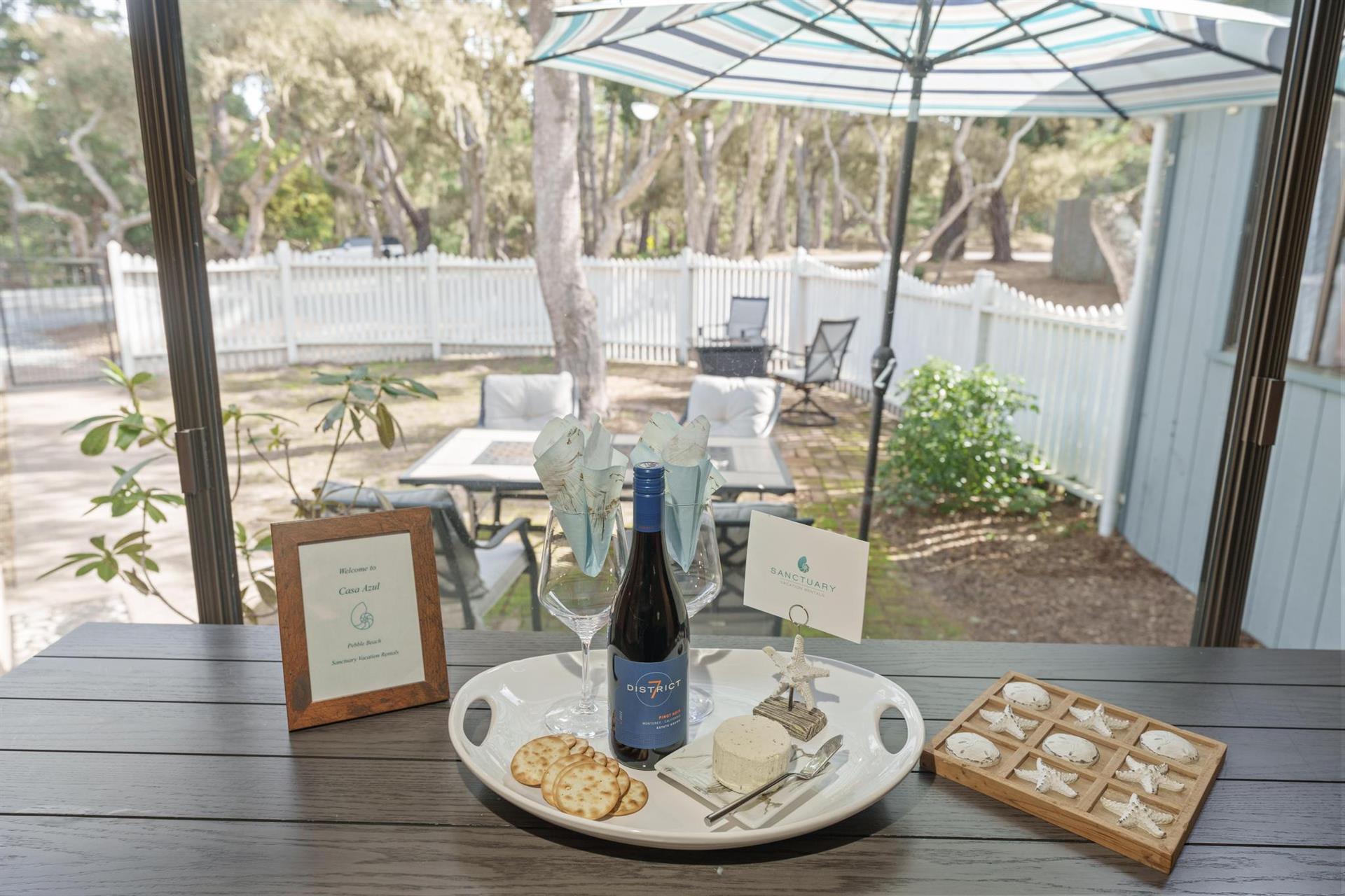 Wine and Cheese to Welcome You