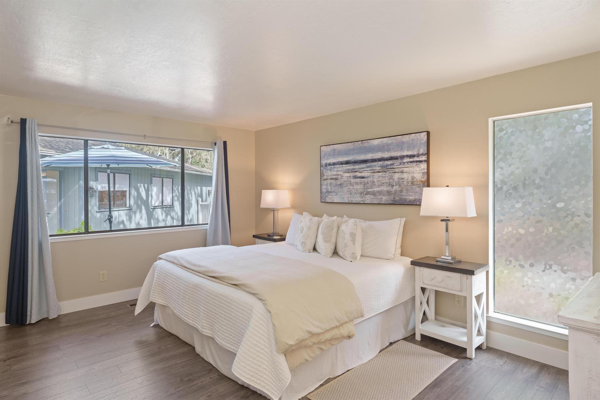 Bedroom 1, King Bed, TV, En Suite with Shower