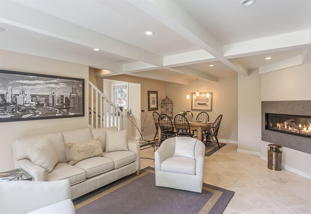 Family Room with Fireplace and HDTV