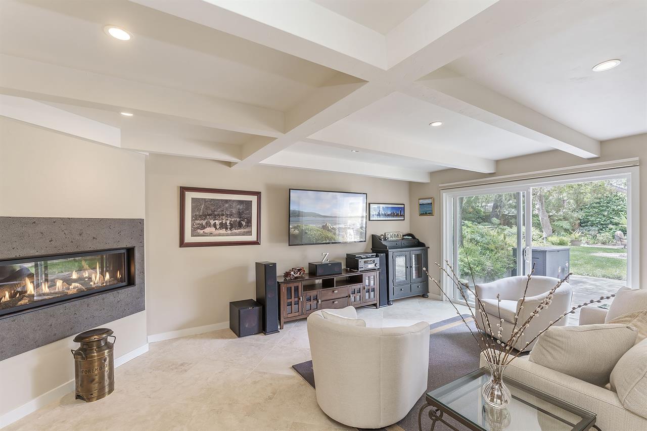 Family Room with Fireplace and HDTV