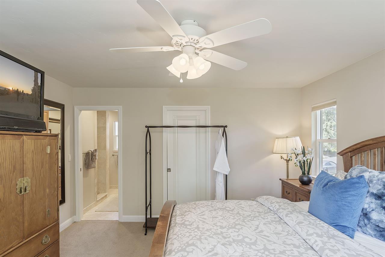 Upstairs Bedroom 3, Queen Bed, TV, En Suite with Shower