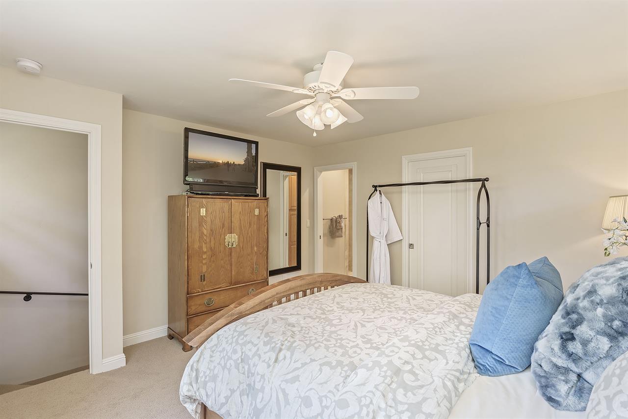 Upstairs Bedroom 3, Queen Bed, TV, En Suite with Shower