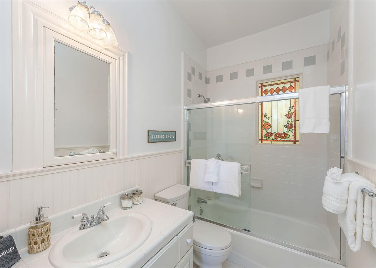 Bathroom 3  Hall Bath with a Shower Over Tub Combo