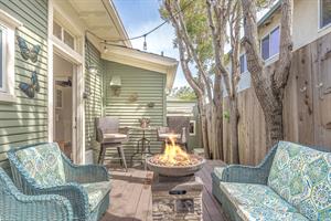 Back Yard  Fire Pit, Charcoal BBQ, Hot Tub and Shower