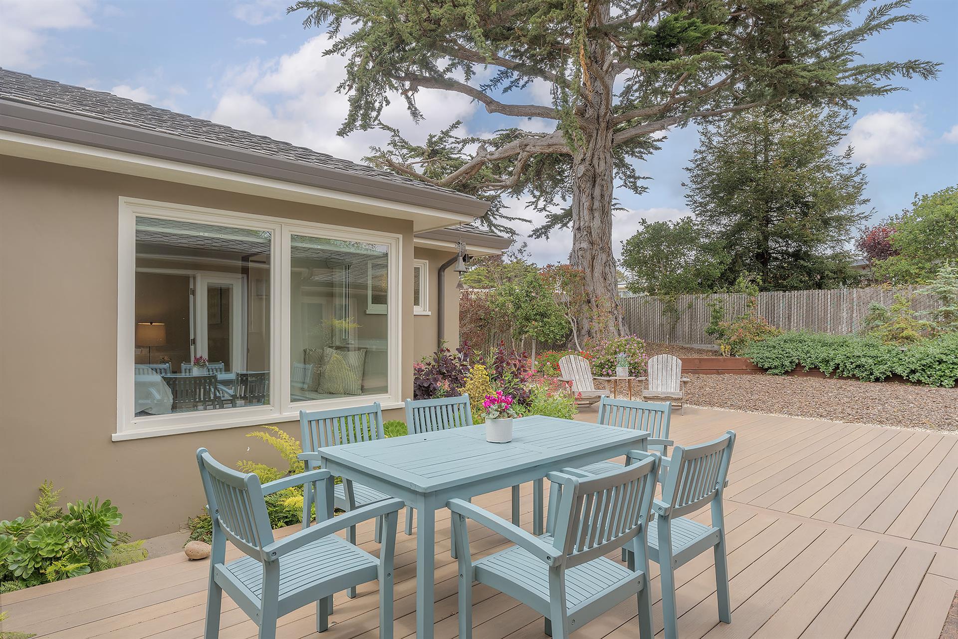 Back Deck with Dining for Six and a Gas Grill