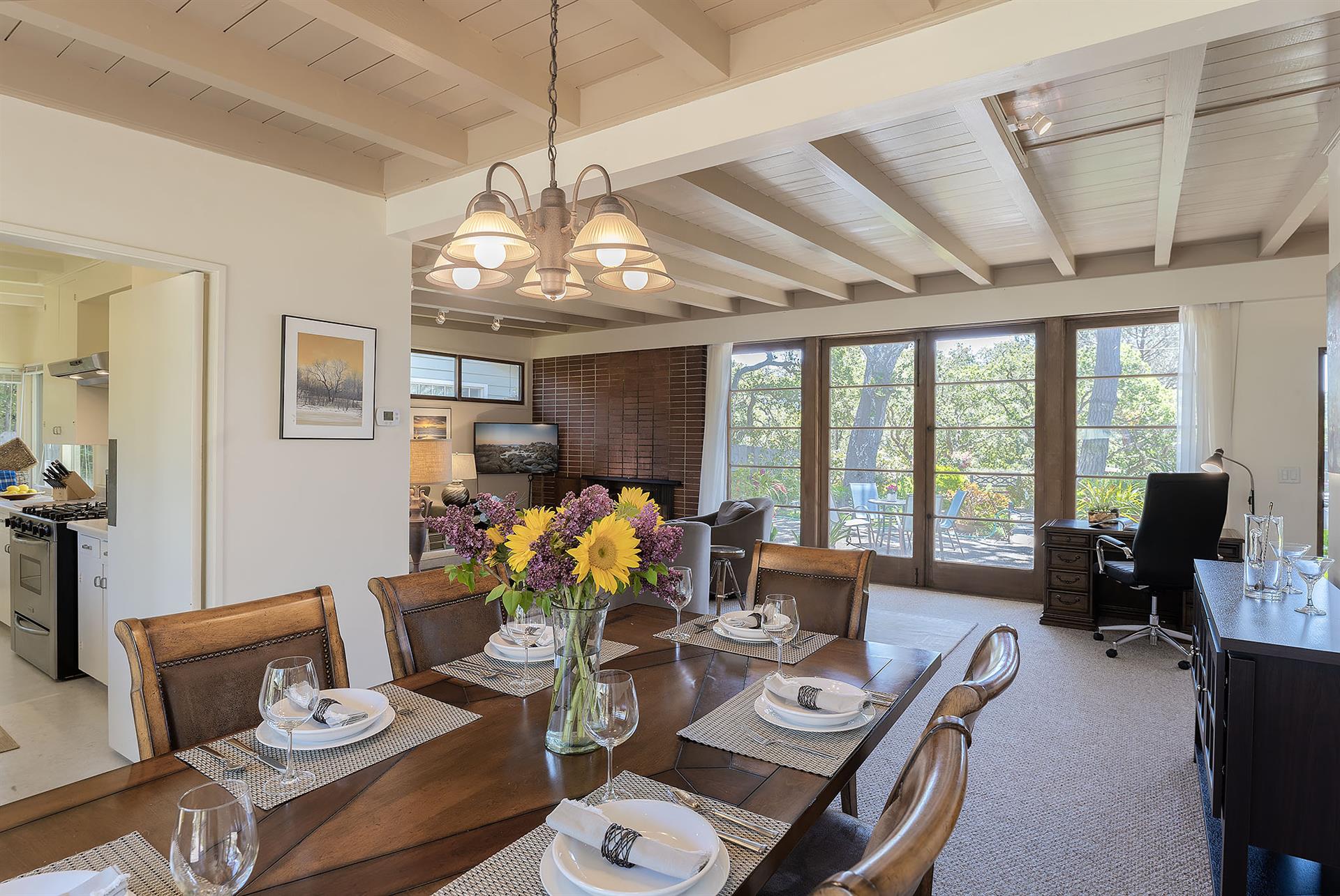 Dining Area Next to the Kitchen Seats Six