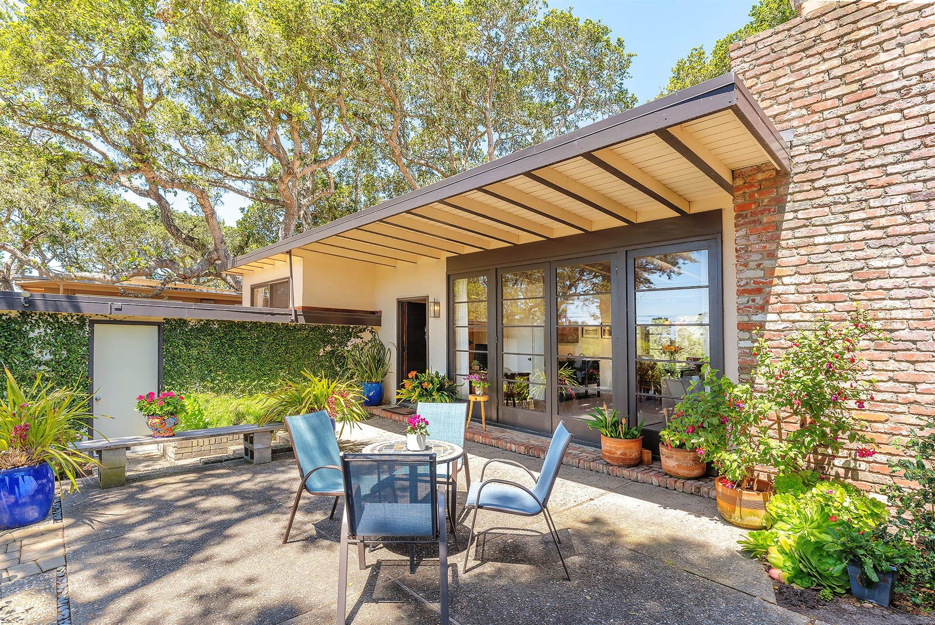 Front Patio is Surrounded with a Stunning Garden