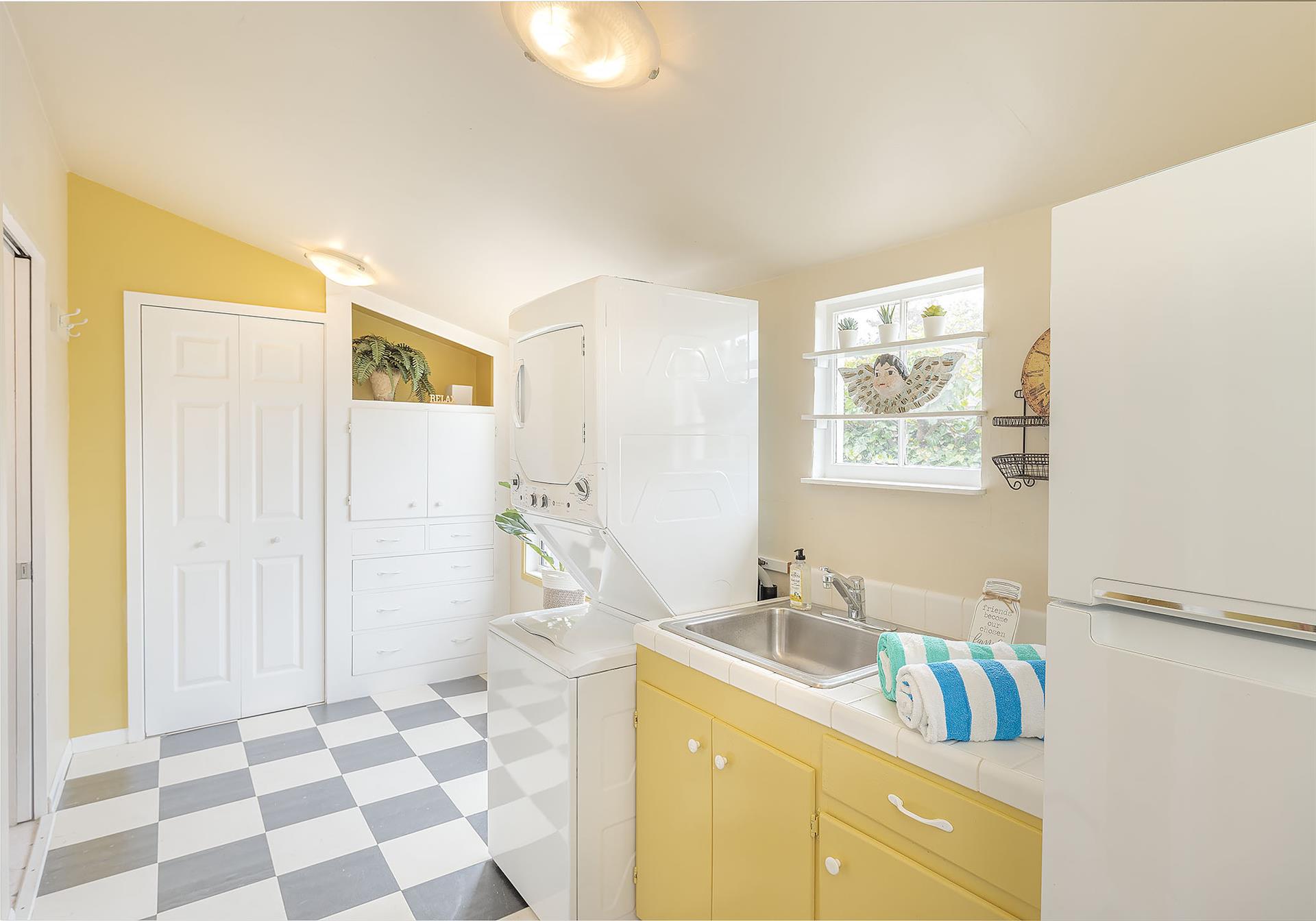 Laundry Area Next to the Kitchen