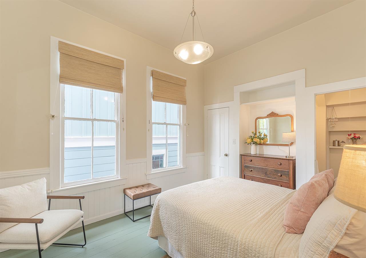 Bedroom 1  Queen Bed, En Suite Powder Room