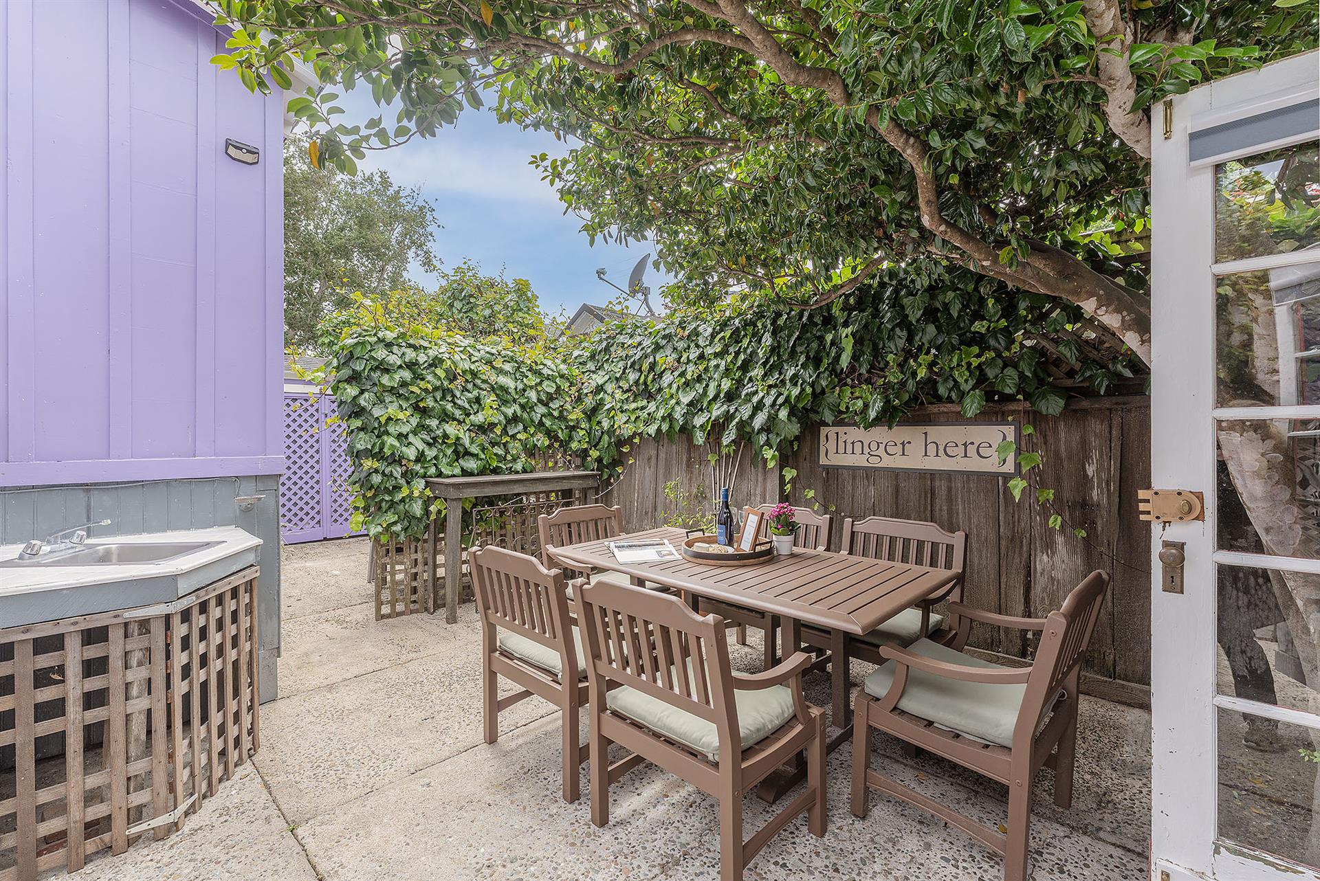 Outdoor Patio with Gas Grill