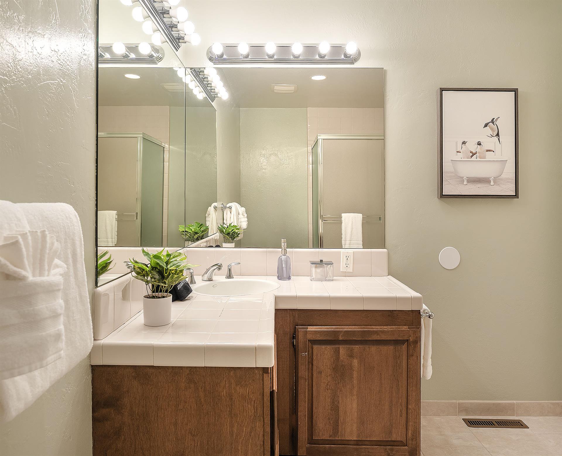Full Hall Bathroom has a Shower