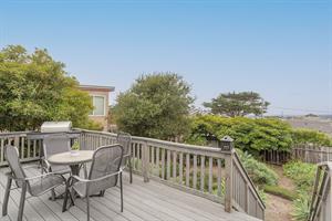 Back Deck has a Gas Grill