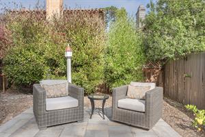 Central Courtyard Patio has a Hot Tub