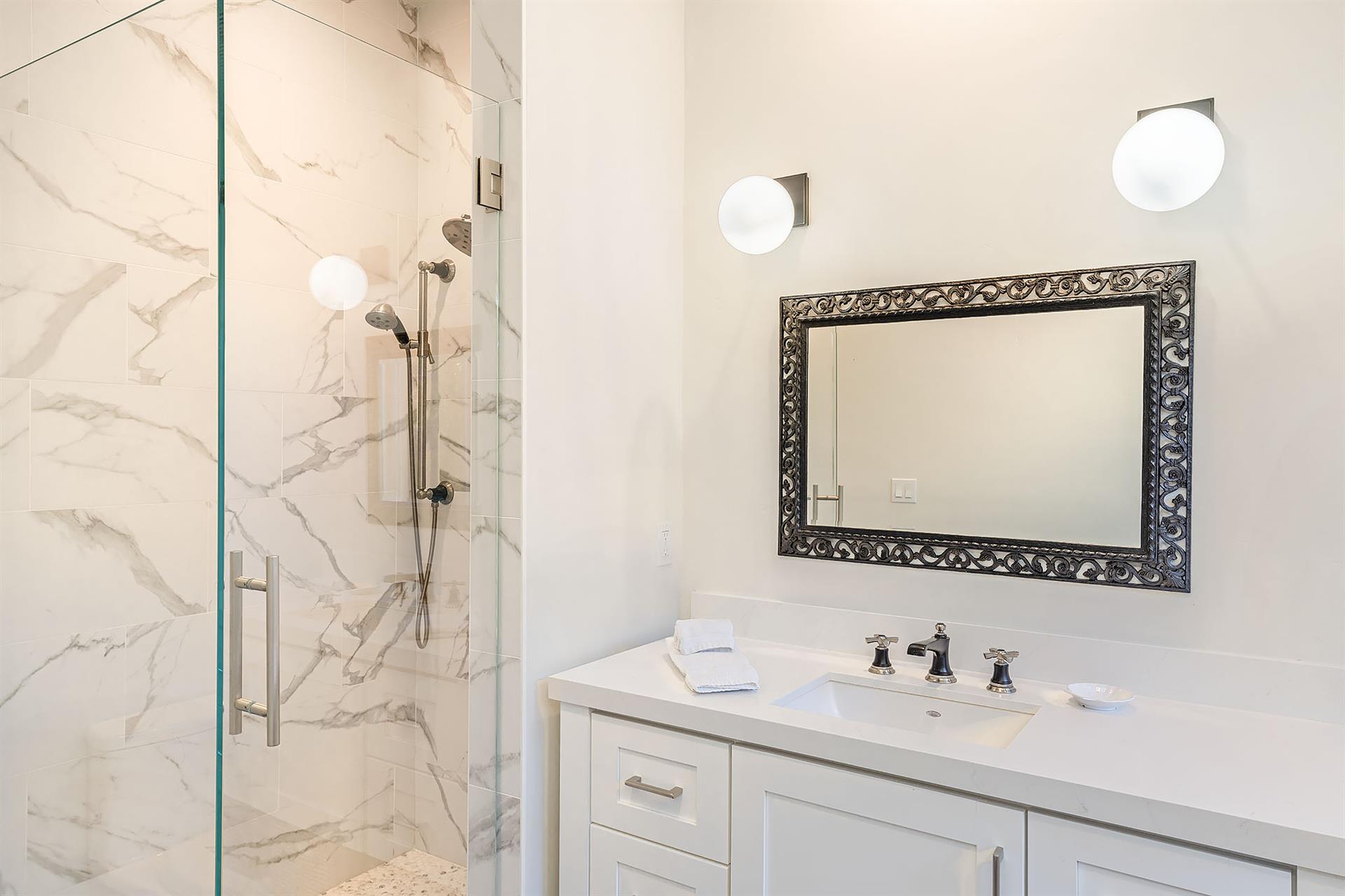 En Suite Bath for Bedroom 1  Shower  Soaking Tub