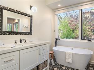 En Suite Bath for Bedroom 1  Shower  Soaking Tub