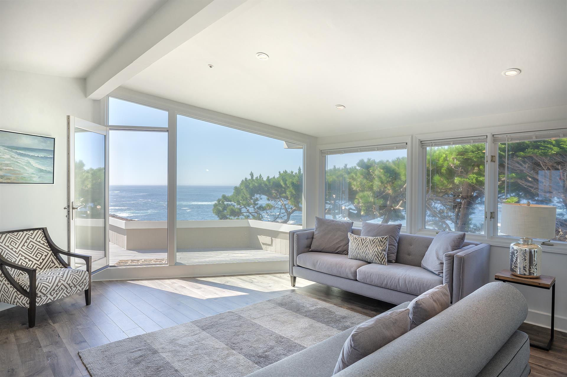 Family Room has an Ocean View and a Smart TV