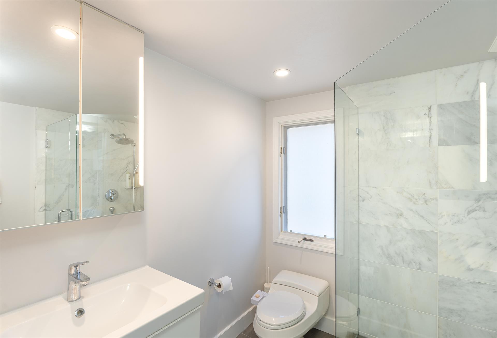 Bathroom 2 with Shower Near the Upstairs Family Room