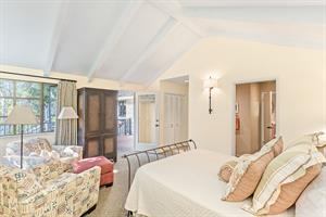Upstairs, Bedroom 1  EnSuite Bath and Access to the Deck