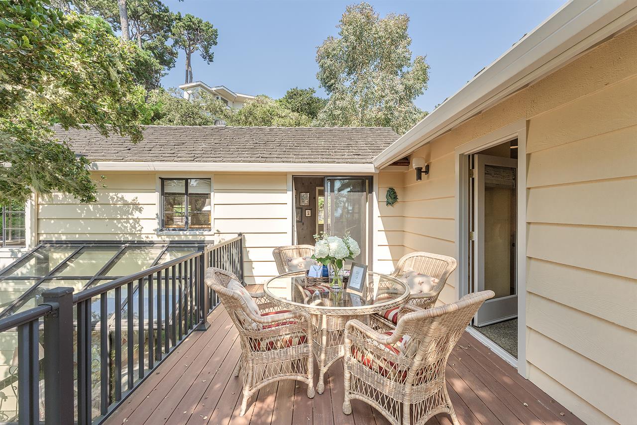 Deck Off Bedroom 1 with Distant Ocean View