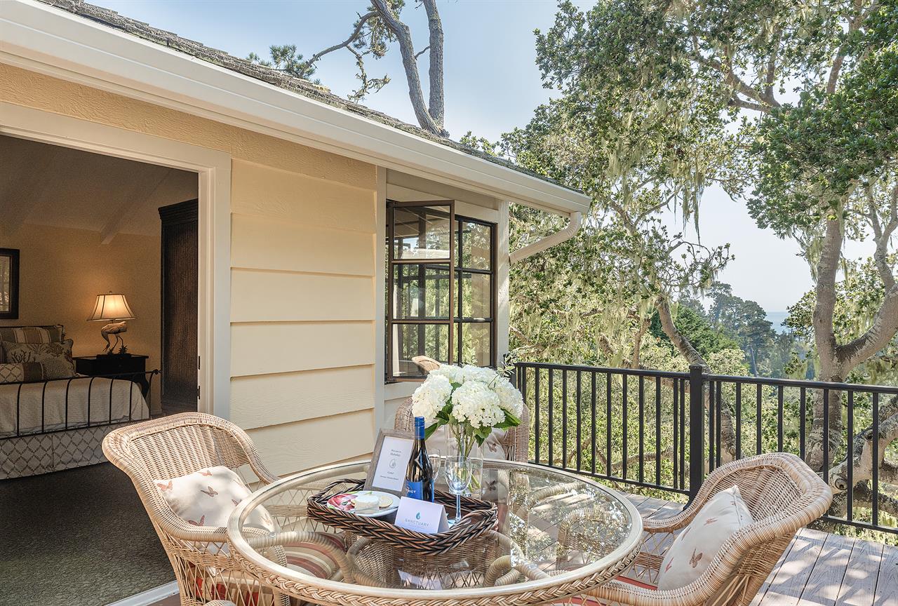 Deck Off Bedroom 1 with Distant Ocean View
