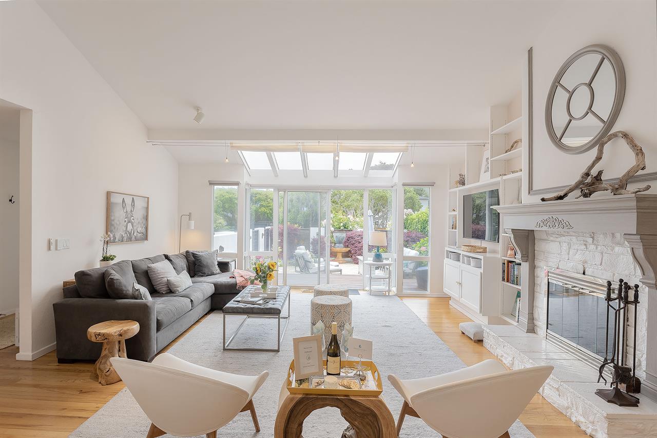 Living Room is Spacious and LightFilled