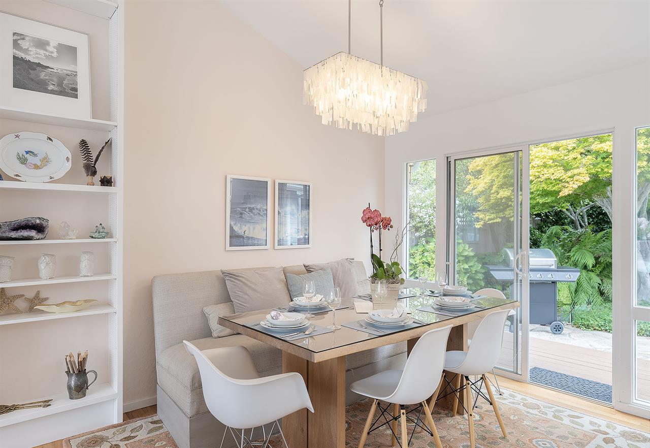 Dining Area Next to the Kitchen and Living Room