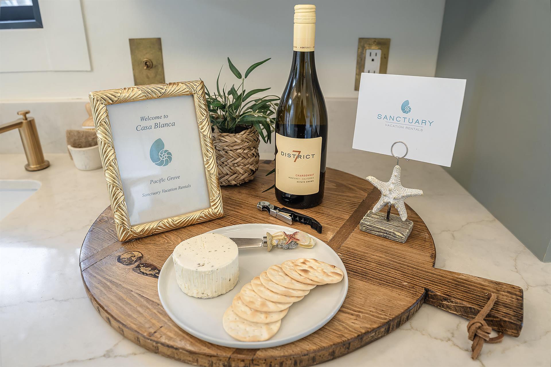 Wine and Cheese to Welcome You