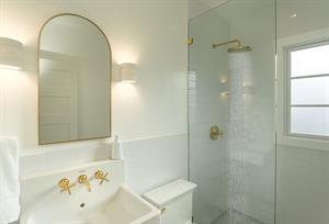 Hall Bathroom has a Shower