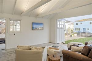 Detached Bonus Room has a Large Smart TV