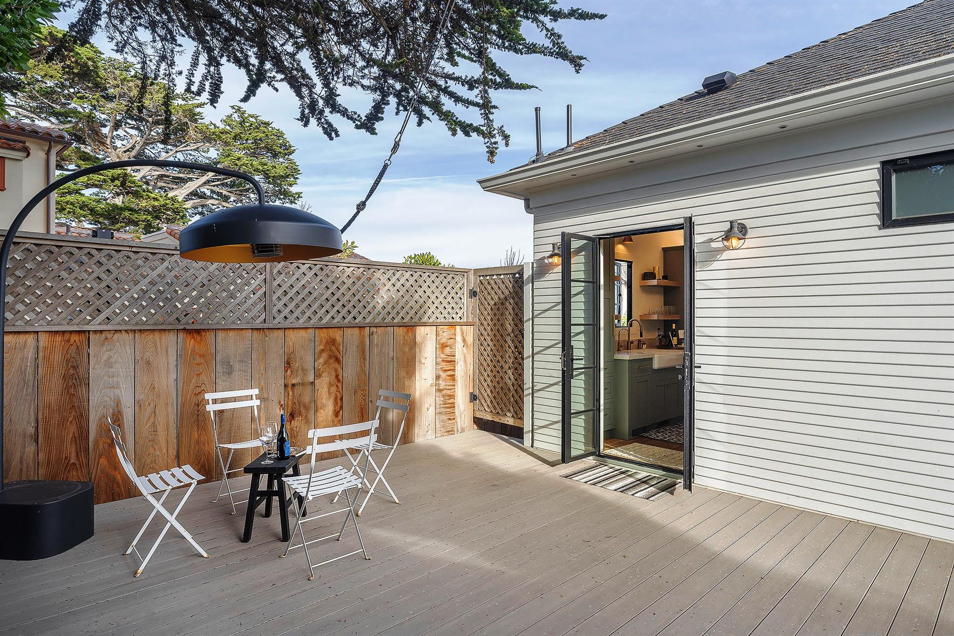 Fenced Yard with Private Deck