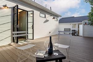 Private Back Deck with Gas BBQ