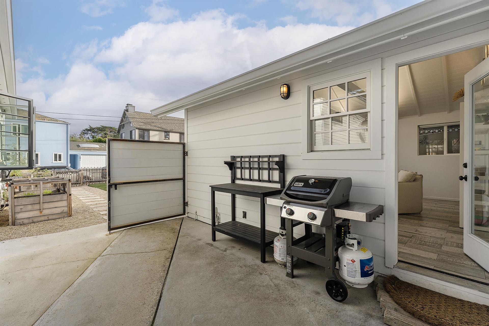 Private Back Deck with Gas BBQ